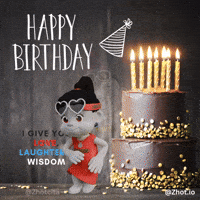 Happy Birthday GIF by Zhotcita