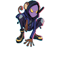 GenCityLabs nft monkey superhero bounce Sticker