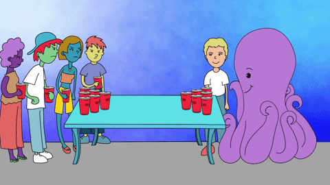 Happy Beer Pong GIF by Alex The Astronaut