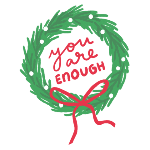 sarahalleyn christmas mental health self care self love Sticker