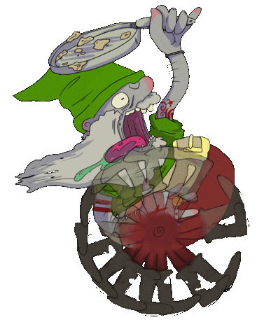 Gnome Dwarf Sticker by crumblytoast