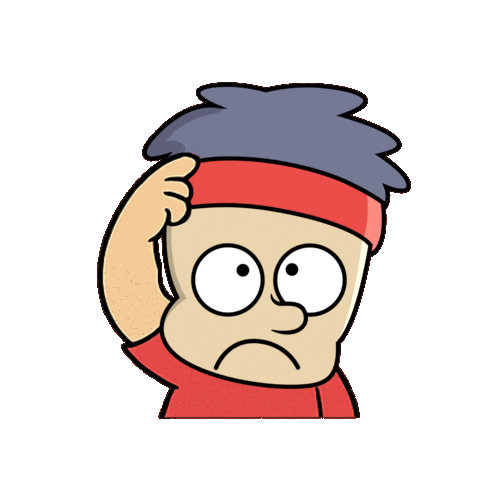 Confused Mood Sticker by dowithtera