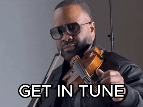 BlackViolinMusic giphyupload music tuning violin GIF