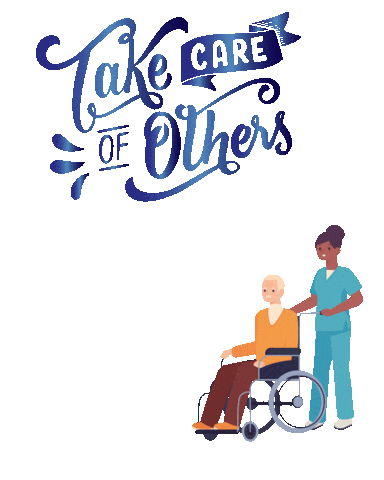 caregivercareers support care healthcare jobs Sticker