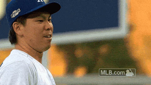 Los Angeles Dodgers Pain GIF by MLB