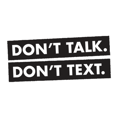 texting no Sticker by Alamo Drafthouse