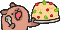 Hungry Dinner Sticker by sansanplanet