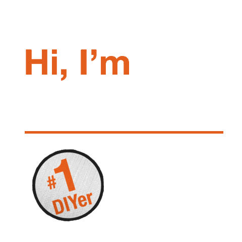Number One Hello Sticker by The Home Depot