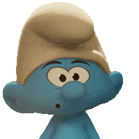 No Name Wow Sticker by Smurfs Movie