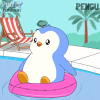 Its Friday Summer GIF by Pudgy Penguins