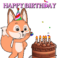 Happy Birthday Party Sticker by Raposa Coffee