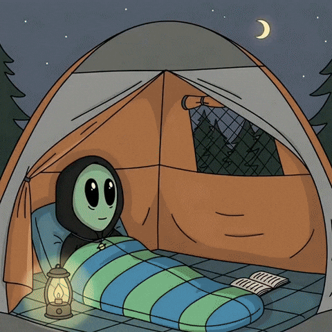 Sweet Dreams Sleeping GIF by Lonely Aliens