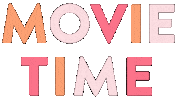 Watching Movie Time Sticker