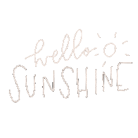 Sunshine Hello Sticker