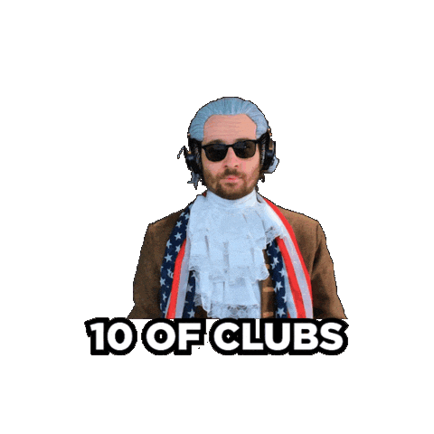 Ten Clubs Sticker