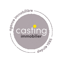 AGIRPROMOTION jaune gris agenceimmobiliere perpignan Sticker