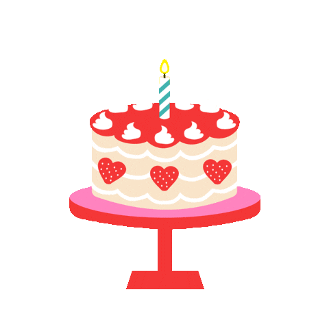 Celebrate Happy Birthday Sticker by Jessica Lau