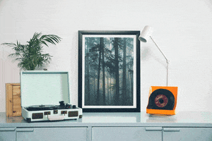 Threadless art design space frame GIF