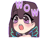 Dariasirene anime wow japan surprised Sticker