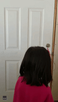 Little Girl in Fargo Shocked to Discover Doorway Completely Blocked by Snow