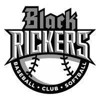 Baseball Fan Black Rickers Sticker by Black Rickers Baseball Softball Club