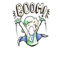 FlameTheElf explosion boom flame lie Sticker