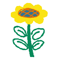 Sunflower Bunga Sticker by ZINIMINI