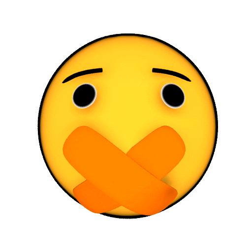 smmcrea smiley silencio lips sealed marianistas Sticker