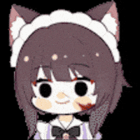 This Is Fine Cat Girl GIF by Arcane Maid Cafe