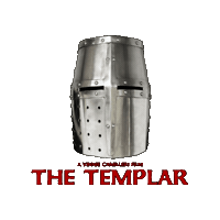 Knights Templar Helmet Sticker by Vinnie Camilleri