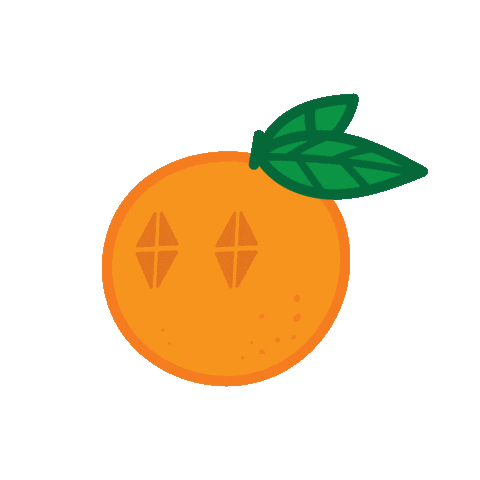 Orange V Sticker