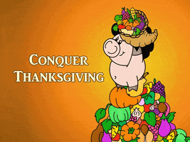 thanksgiving GIF by Afro Pig