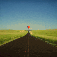 Hot Air Balloon Loop GIF