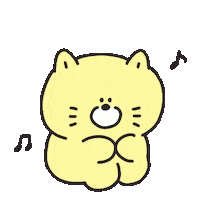 iinniuu tired 고양이 신나 졸려 Sticker