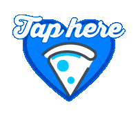 nennepizzalovers heart wow pizza tap Sticker