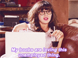 Unemployment Braless GIF