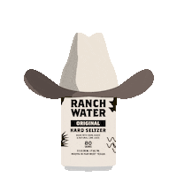 Cheers Texas Sticker by Lone River Ranch Water