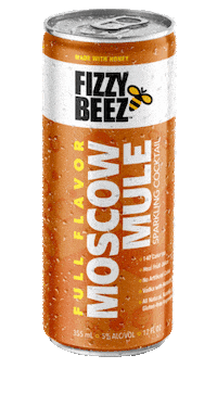 fizzybeez cocktail beverage moscow mule fizzy beez Sticker