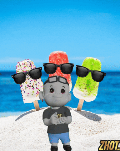 Beach Day Summer Vibes GIF by Zhot