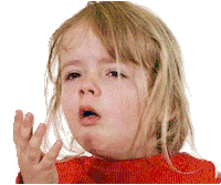 coughing STICKER by Josh Rigling