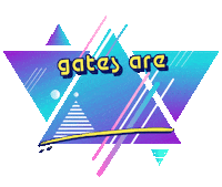 90S Gates Sticker by Seven Peaks Festival