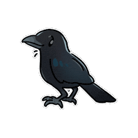 Bird Crow Sticker