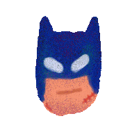 Batman Head Sticker by Mr Tronch