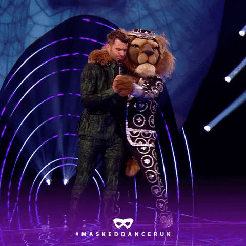 Joel Dommett Hug GIF by The Masked Singer UK & The Masked Dancer UK