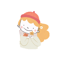 alicecaldarella girl autumn leaves autunno Sticker