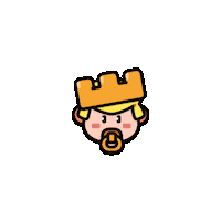 Baby King Sticker by Squad Busters