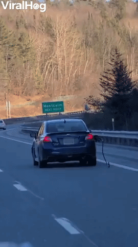 Car Drives Off With Gas Hose Attached