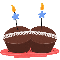 laencaladita happy birthday cake chocolate pastel Sticker