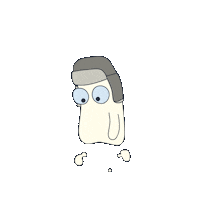 Peixotoptoptop ghost hat lofi fantasma Sticker