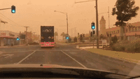 Dust Storm Turns Sky Orange in Northwestern Victoria